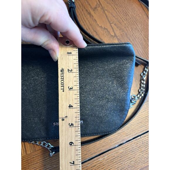 Michael Bag Jet Set Travel Medium Dome Crossbody Bag Purse Black Chain EUC - Picture 4 of 8